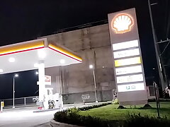 Filipina Babe Fucks at Gas Station and Swallows Cum