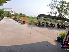 Thai Beauty's Steamy Day Out Ends in Big Ass BJ Ride