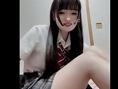 Asian Girl in Professional Suit Seduces