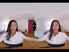 VR Real Estate: May Thai's Stocking Tease